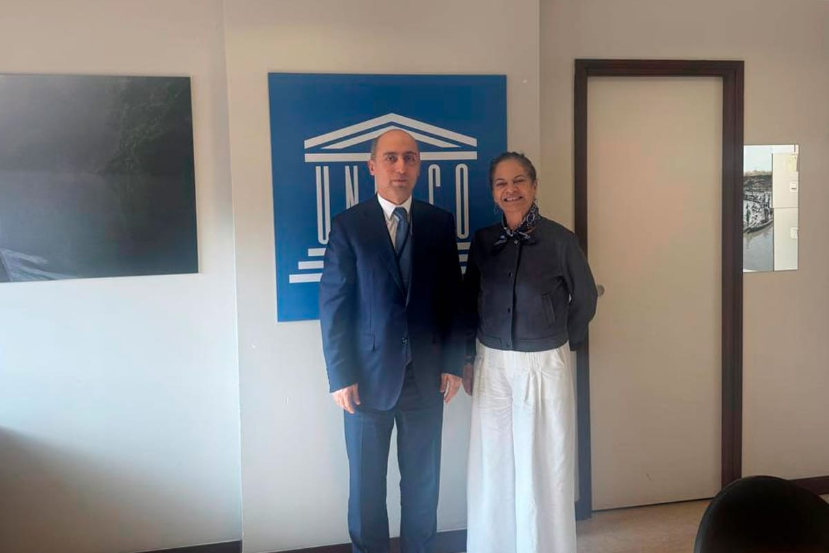 Emin Əmrullayev UNESCO Baş direktorunun müavini ilə görüşüb