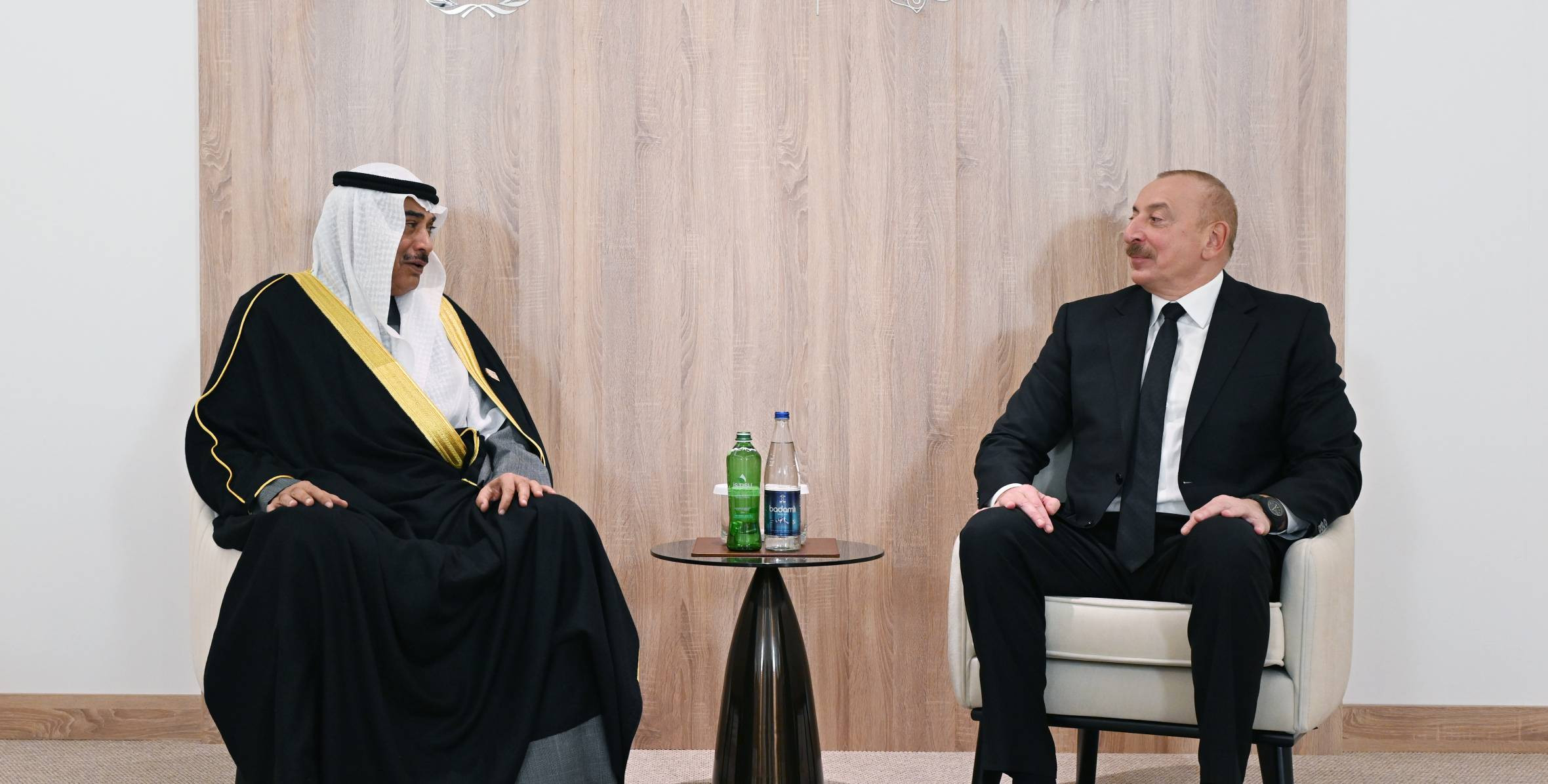 Prezident İlham Əliyev Küveyt Dövlətinin Vəliəhdi ilə görüşüb