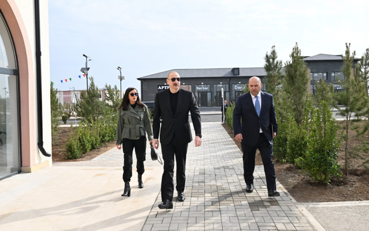 İlham Əliyevin sosial hesablarında Sarıcalı kəndinə səfərdən görüntülər paylaşılıb