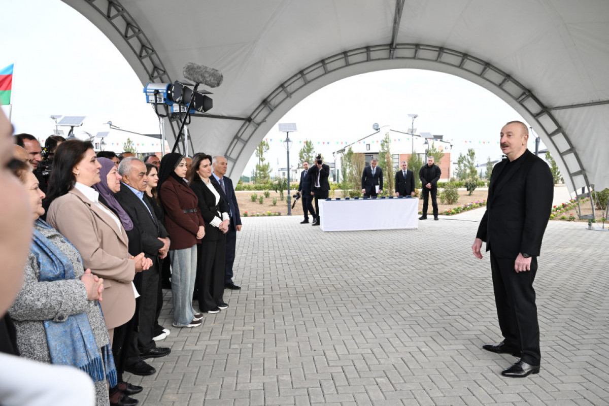 İlham Əliyev: Ağdam şəhəri və rayonun bütün kəndləri mənfur düşmən tərəfindən tamamilə dağıdılmışdı