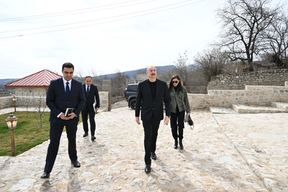 Prezident və xanımı Şuşada bir sıra açılışlarda iştirak edib