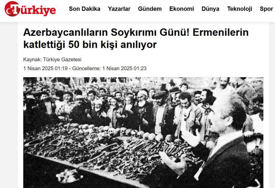 31 Mart Soyqırımı və tarixi həqiqətlər