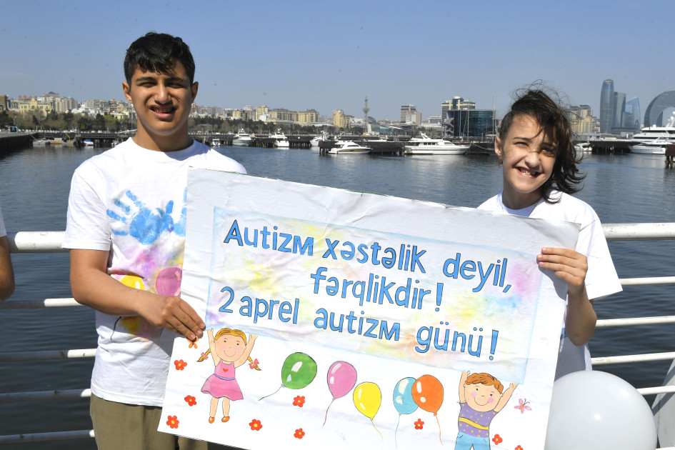 Ümumdünya Autizm Haqqında Maarifləndirmə Həftəsi ilə bağlı Dənizkənarı Bulvarda tədbir təşkil olunub