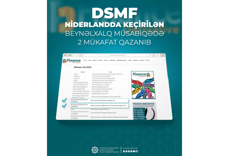 DSMF beynəlxalq müsabiqədə iki mükafat qazanıb