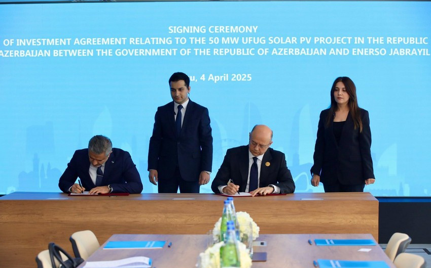 Azərbaycan 3 GES layihəsi üzrə investisiya və icra müqaviləsi imzalayıb