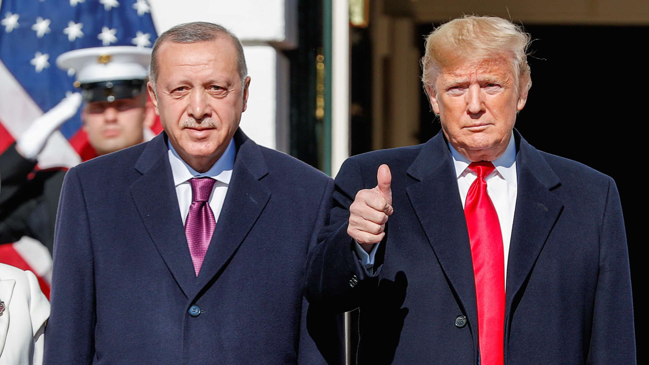 Ağ Evdə Netanyahu ilə görüşən Tramp Ərdoğanı tərifləyib