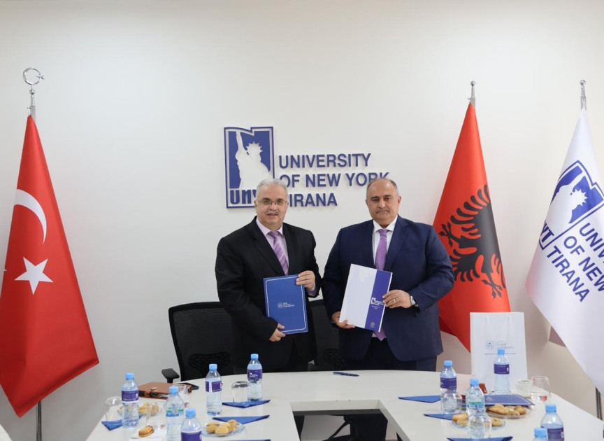 Bakı Slavyan Universiteti ilə Albaniyanın Nyu York Tirana Universiteti arasında əməkdaşlıq memorandumu imzalanıb