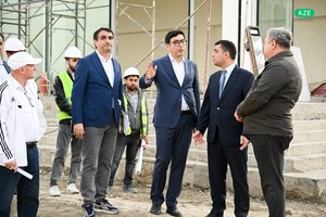 Nazir III MDB Oyunları ilə bağlı Yevlax Olimpiya İdman Kompleksinə baxış keçirib