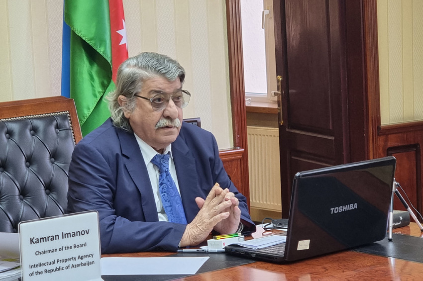 Kamran İmanov Ümumdünya Əqli Mülkiyyət Təşkilatının sessiyasında məruzə edib