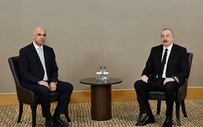 Prezident İlham Əliyevin Antalyada Avropa Şurasının Baş katibi Alen Berse ilə görüşü olub