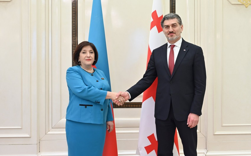 Kavelaşvili Sahibə Qafarova ilə Azərbaycan və Gürcüstan arasında strateji tərəfdaşlığı müzakirə edib