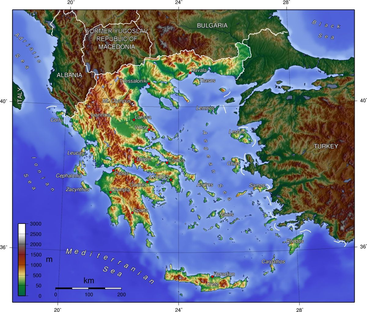 Yunanıstan hökuməti rəsmi Dəniz Məkan Planlaması xəritəsini yayımlayıb