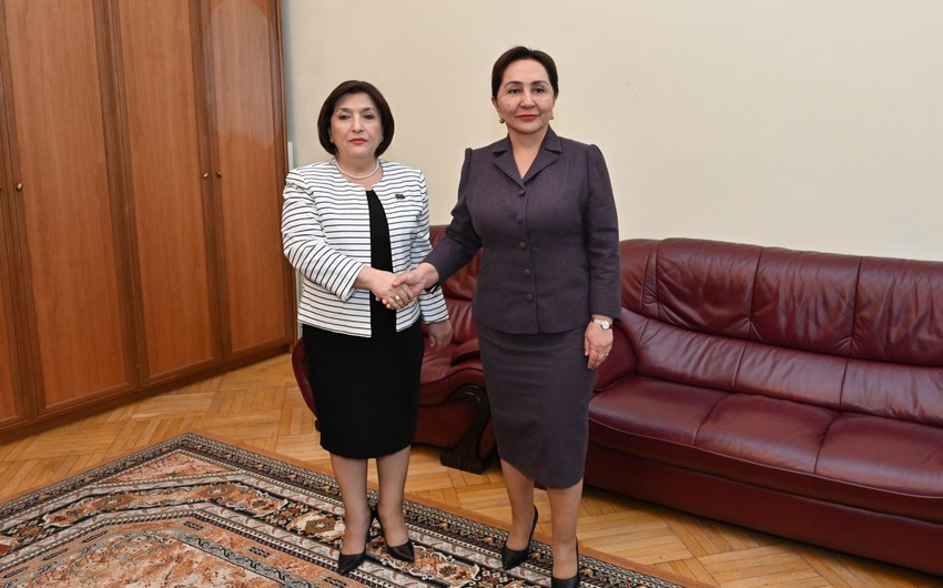 Sahibə Qafarova  Özbəkistan Ali Məclisi Senatının sədri Tənzilə Narbayeva ilə görüşüb.