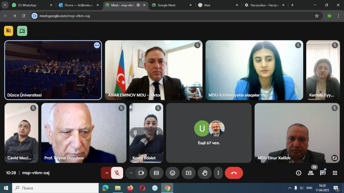 Mingəçevir Dövlət Universiteti və Türkiyənin Düzcə Universitetinin təşkilatçılığı ilə Beynəlxalq Enerji Forumu keçirilib