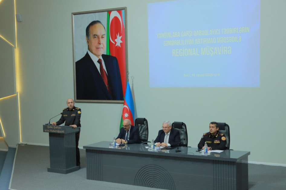 Yanğına qarşı qabaqlayıcı tədbirlərin səmərəliliyi artırılır - Şəkidə regional müşavirə
