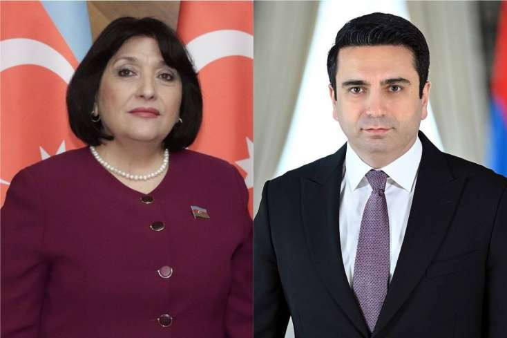 Simonyan Sankt-Peterburqda Sahibə Qafarova ilə görüşüb