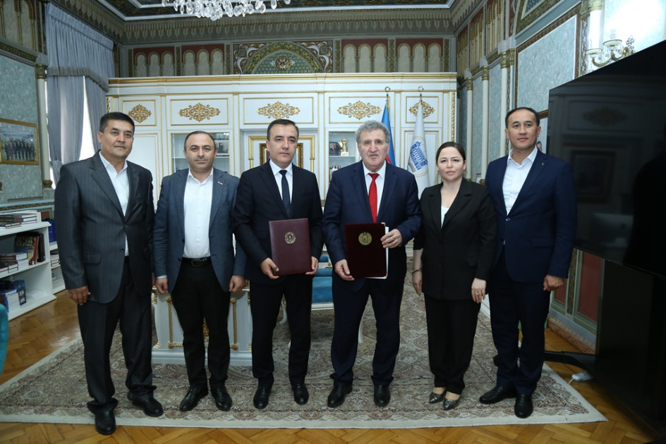 AMEA ilə Özbəkistanın Pedaqoji Təkmilləşdirmə Mərkəzi arasında əməkdaşlıq müqaviləsi imzalanıb