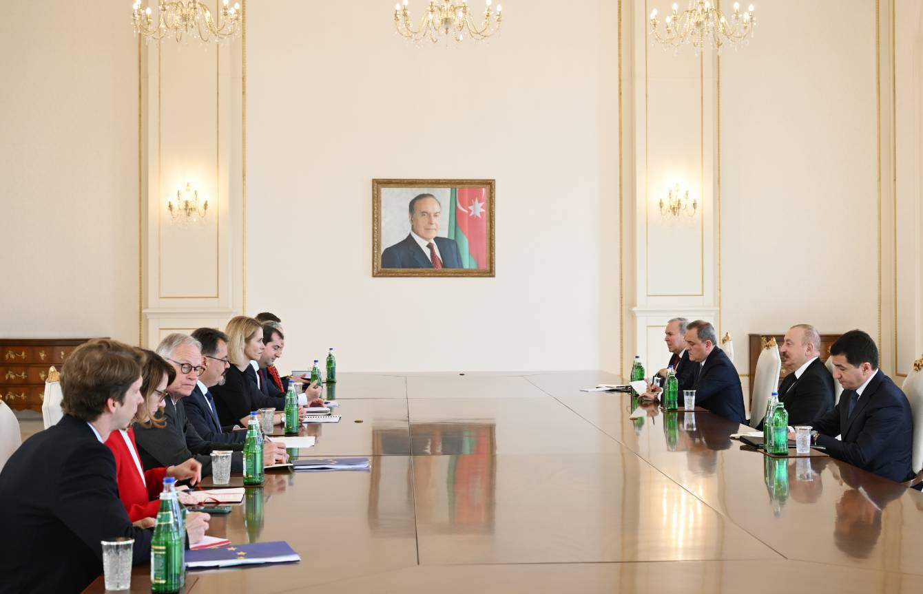 Prezident İlham Əliyev Kaya Kallası qəbul edib -