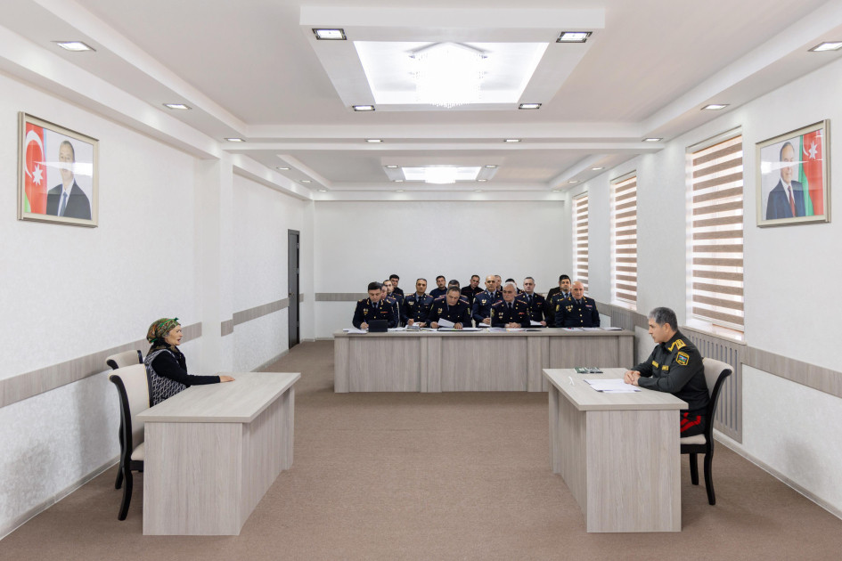 Daxili işlər naziri Tovuzda vətəndaş qəbulu və sıra baxışı keçirib