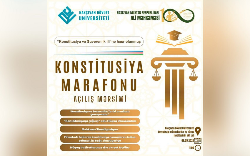 Naxçıvan Muxtar Respublikasında  “Konstitusiya Marafonu” layihəsinə start verilir