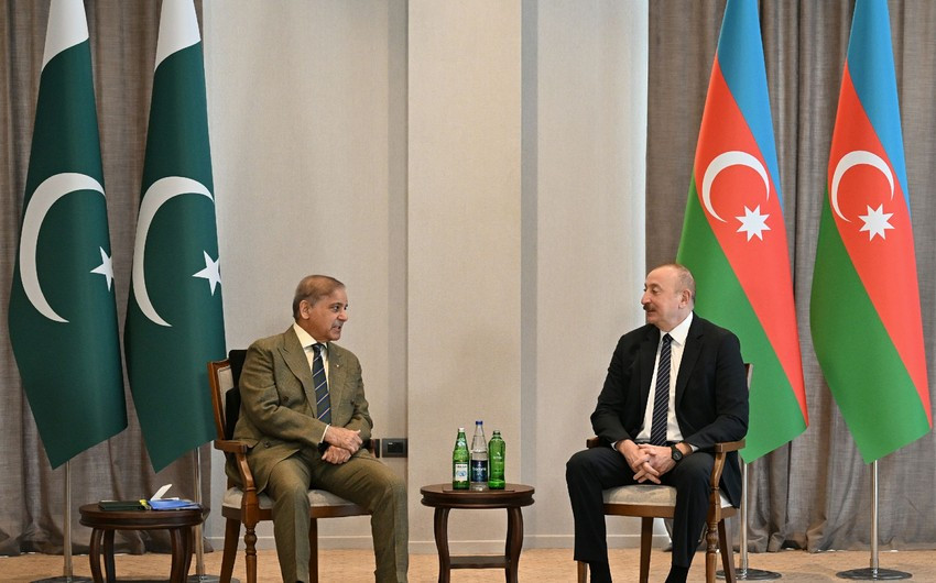 Laçında Azərbaycan Prezidentinin Pakistanın Baş naziri ilə məhdud tərkibdə görüşü keçirilib