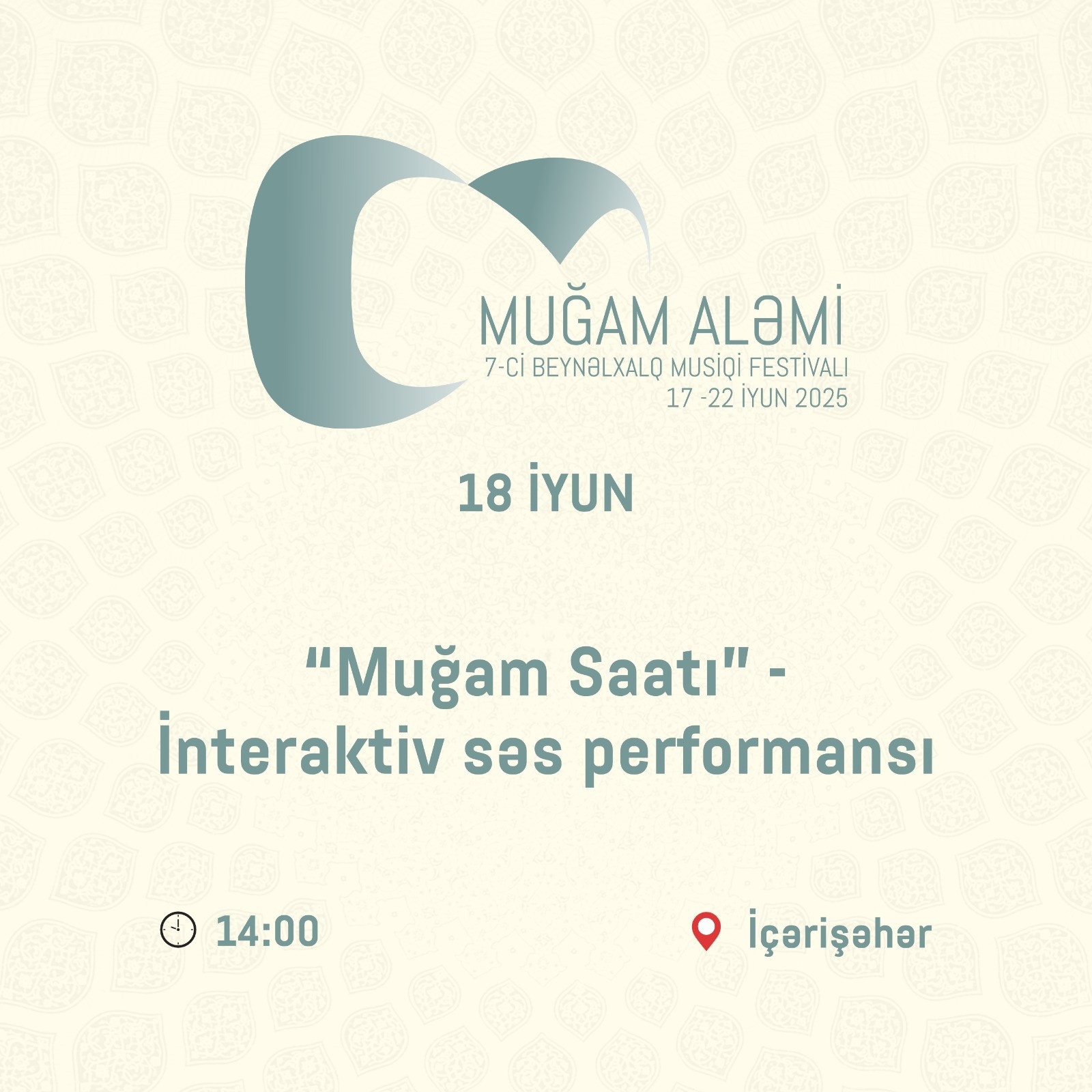 İçərişəhərdə “Muğam Saatı” — İnteraktiv səs performansı baş tutacaq