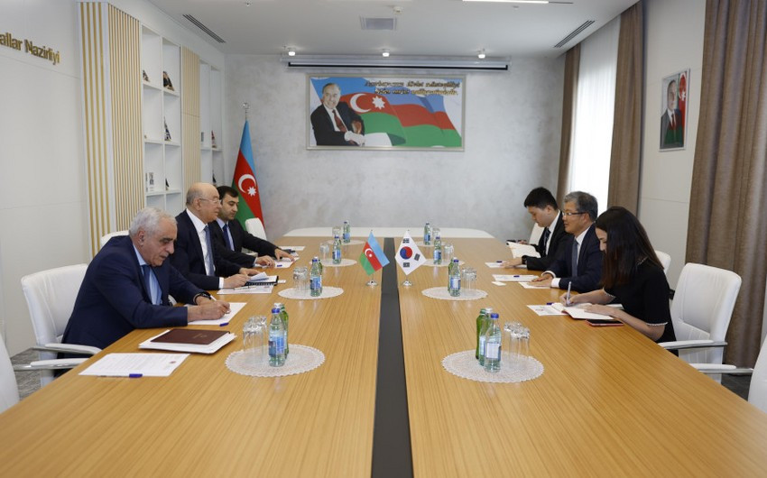 Kəmaləddin Heydərov Koreyanın Azərbaycana yeni təyin olunan səfiri ilə görüşüb
