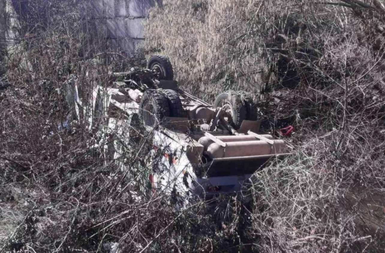 Ermənistanda sərnişin avtobusu qəzaya uğrayıb , yaralılar var