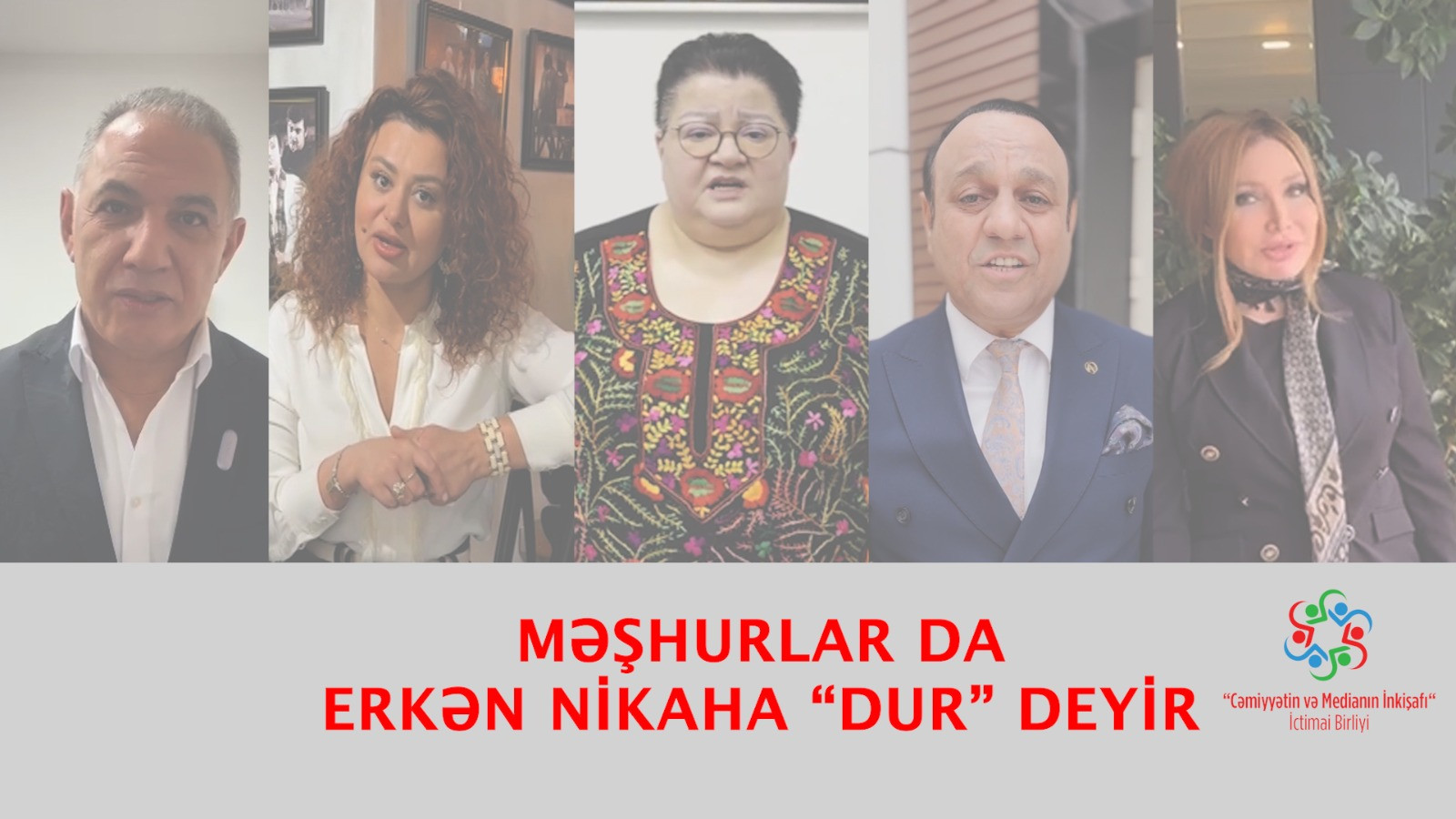 Məşhurlar QHT-nin  çağırışına dəstək verirlər