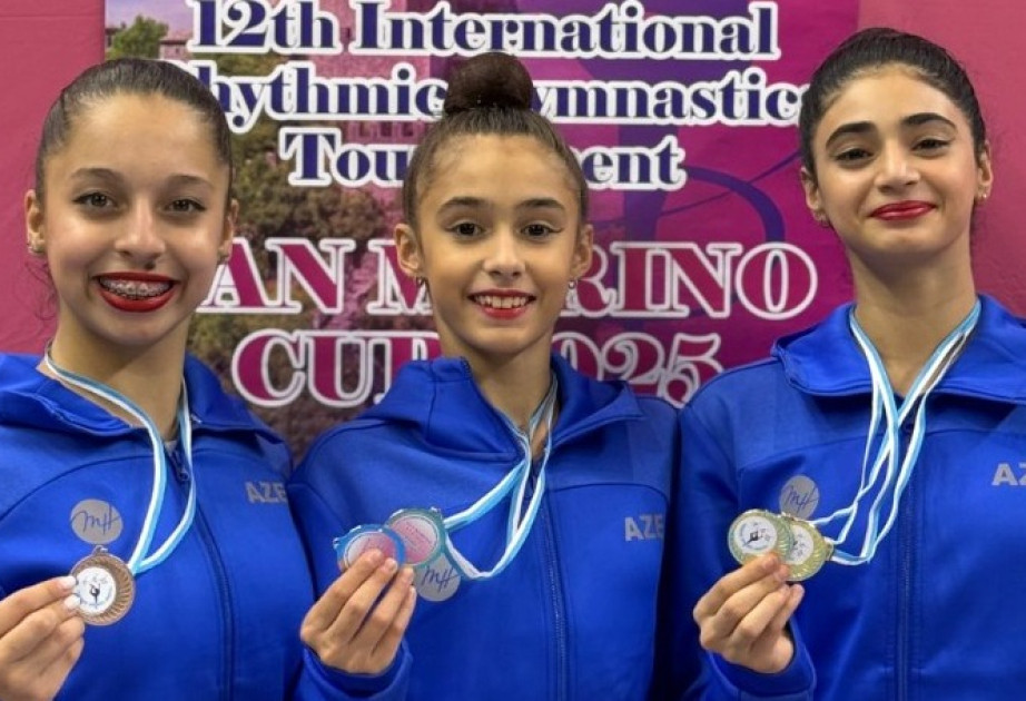 Azərbaycanın bədii gimnastları San-Marinodakı turnirdə 7 medal qazanıblar