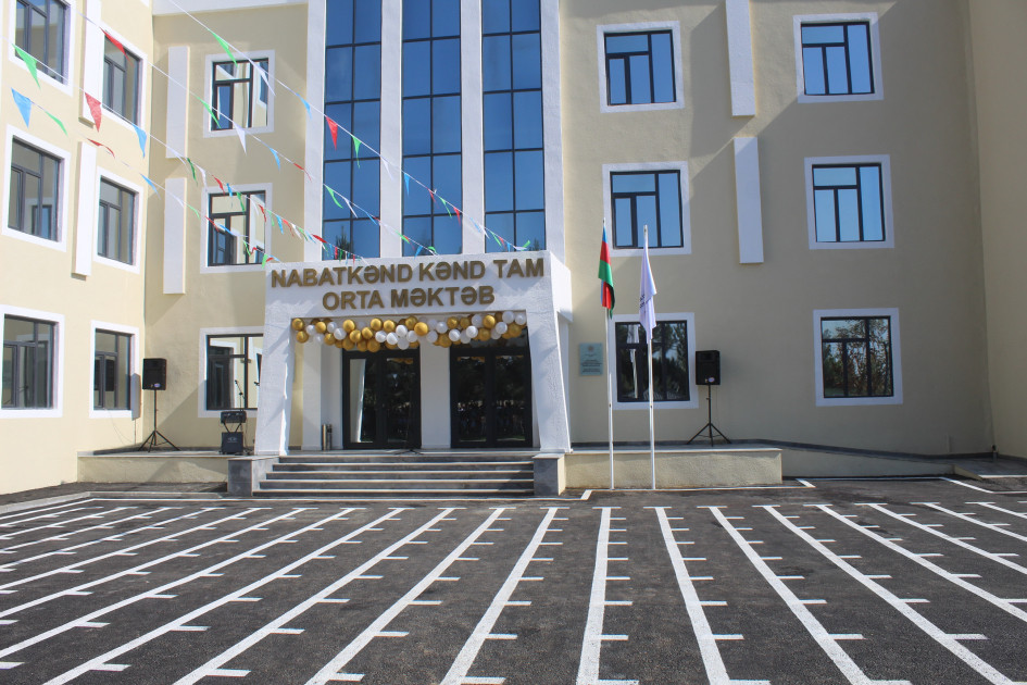 Heydər Əliyev Fondu tərəfindən Saatlının ucqar kəndində yeni məktəb binası inşa olunub