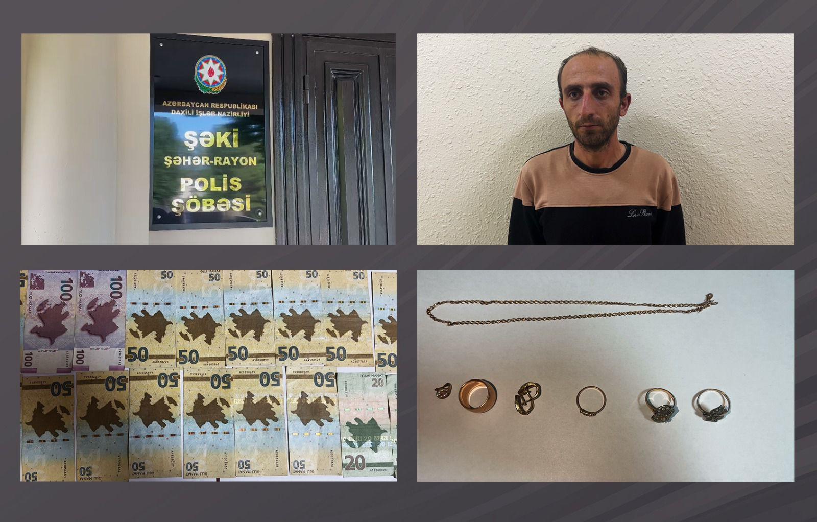Şəkidə oğurluq etdiyi evi yandıran şəxs tutulub