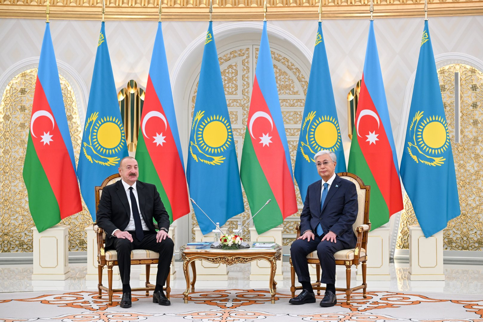 Qazaxıstan Prezidenti Prezident İlham Əliyevin ikitərəfli münasibətlərin inkişafına töhfəsini qeyd edib