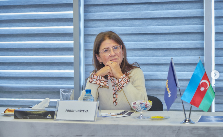Fərəh Əliyeva "Yüksəliş" müsabiqəsinin  qalibləri ilə görüş keçirib