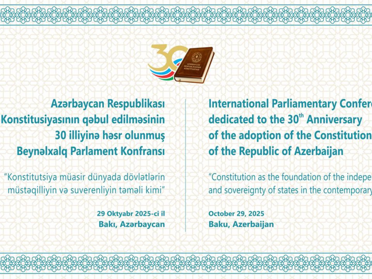 Milli Məclisdə beynəlxalq parlament konfransı keçiriləcək