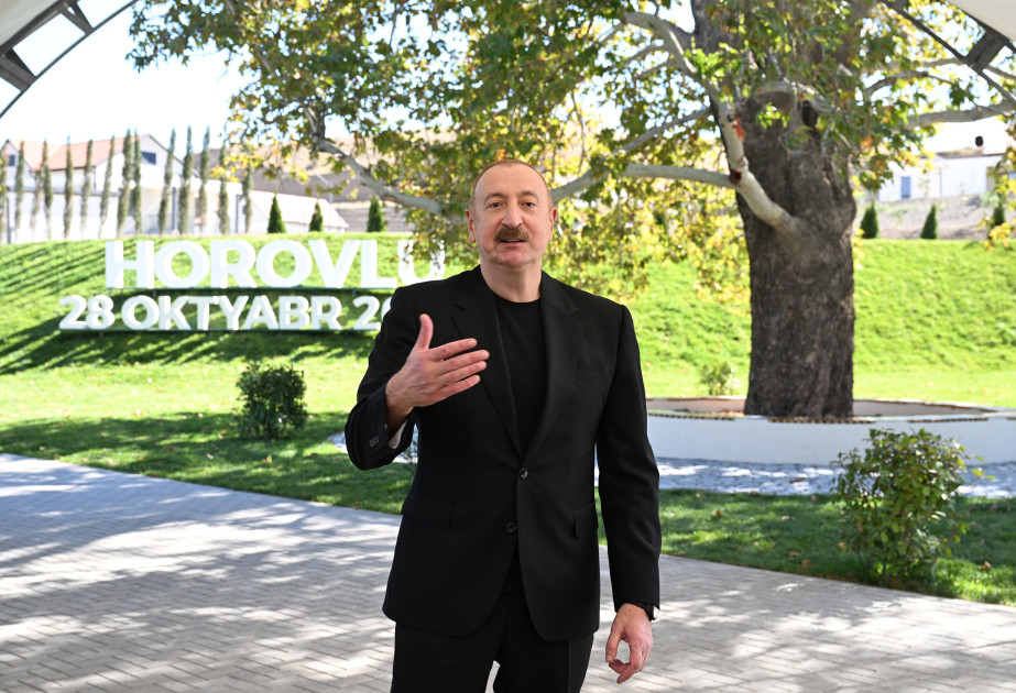 İlham Əliyev: "Bugünkü gün ədalətin təntənəsidir"