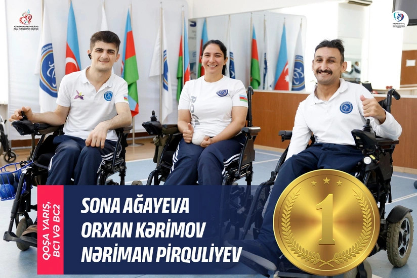 Azərbaycanın boccia üzrə paralimpiyaçıları Qazaxıstandakı turniri birinci sırada başa vurublar