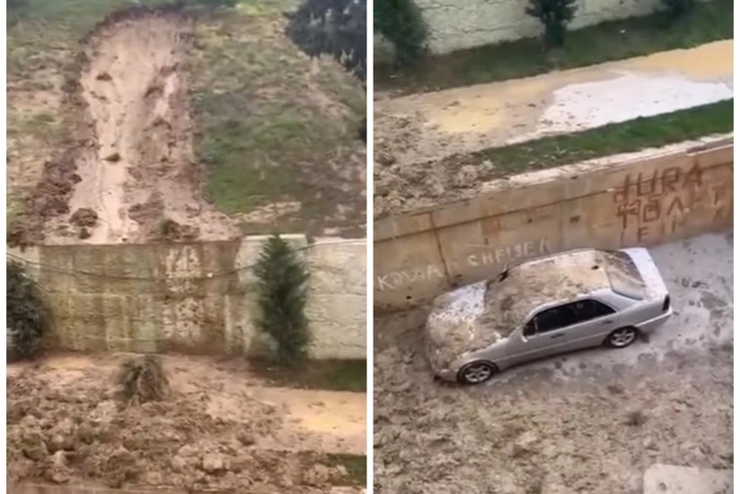 Əhmədli qəsəbəsi ərazisində torpaq sürüşməsi olub -