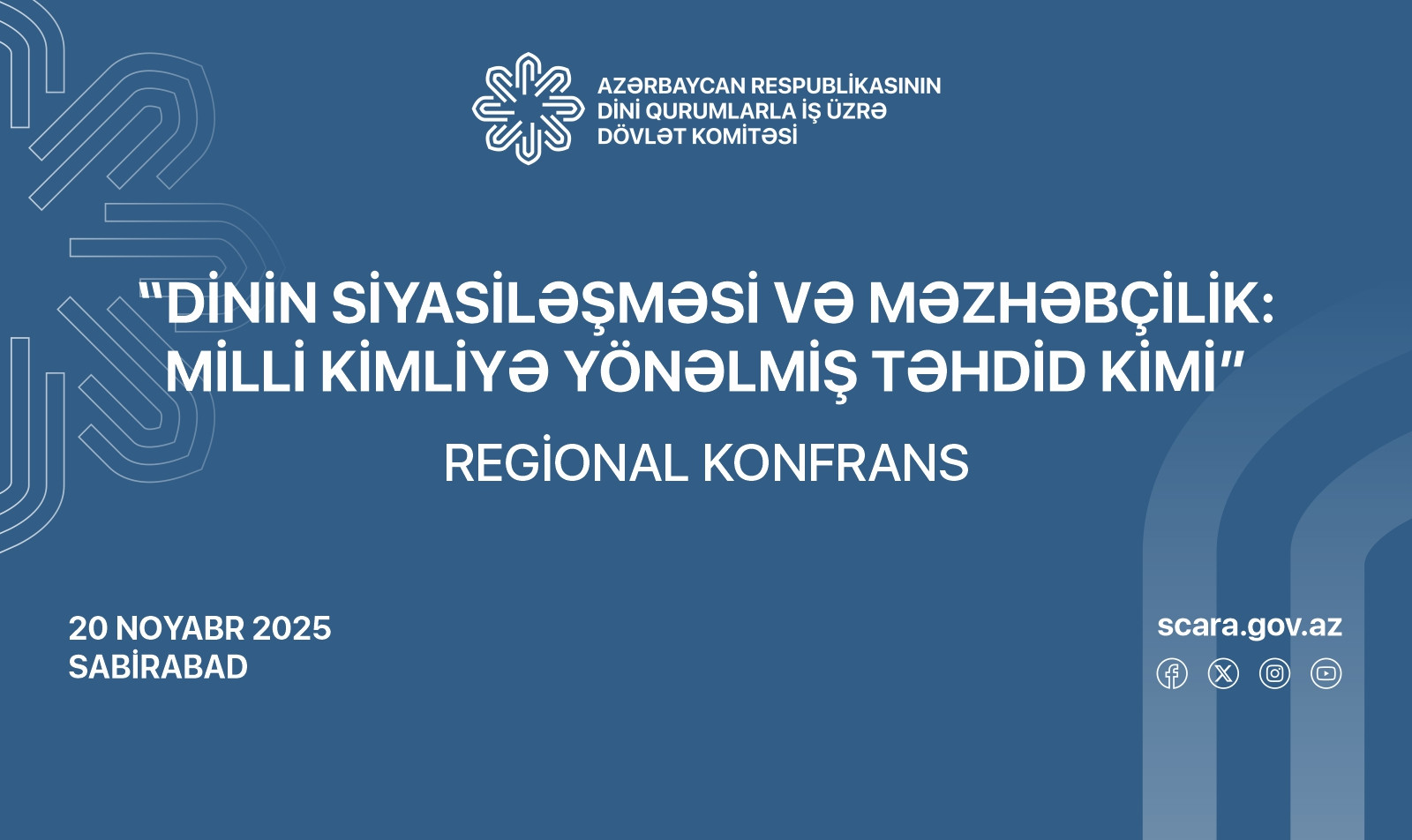 Sabirabadda dinin siyasiləşməsi və məzhəbçilik probleminə həsr olunan regional konfrans keçirilir -