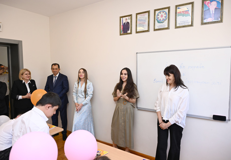 Heydər Əliyev Fondunun vitse-prezidenti Leyla Əliyeva Lənkəranda internat məktəbində olub
