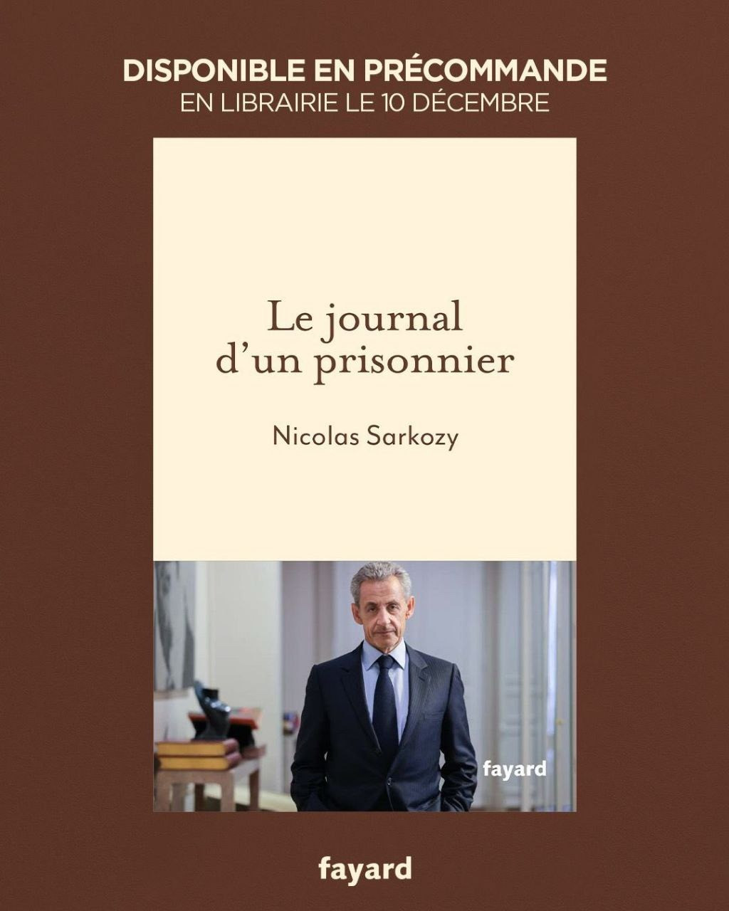 Sarkozi 20 günlük həbs həyatı haqqında kitab nəşr etdirdi