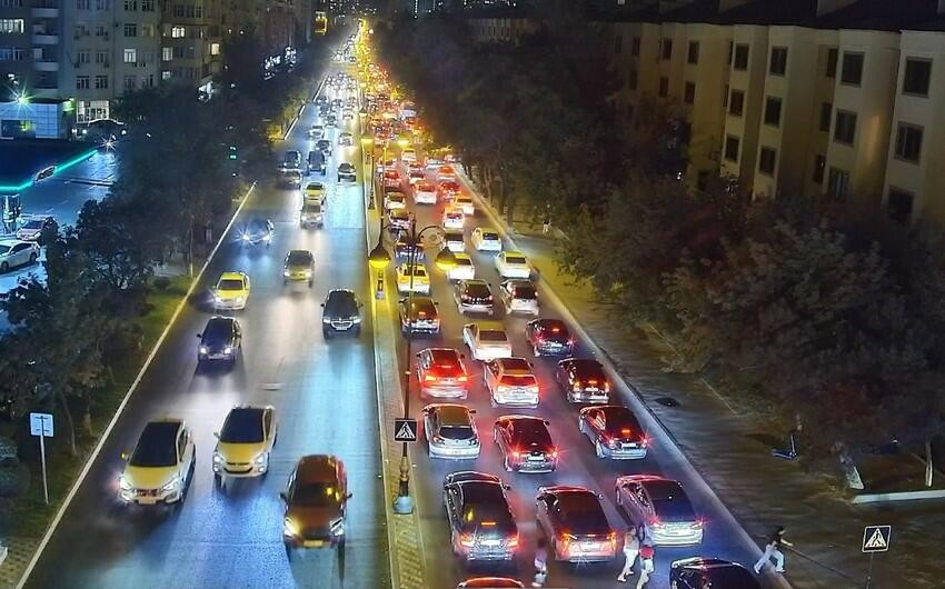 Bakının əsas magistrallarında sıxlıq müşahidə olunur