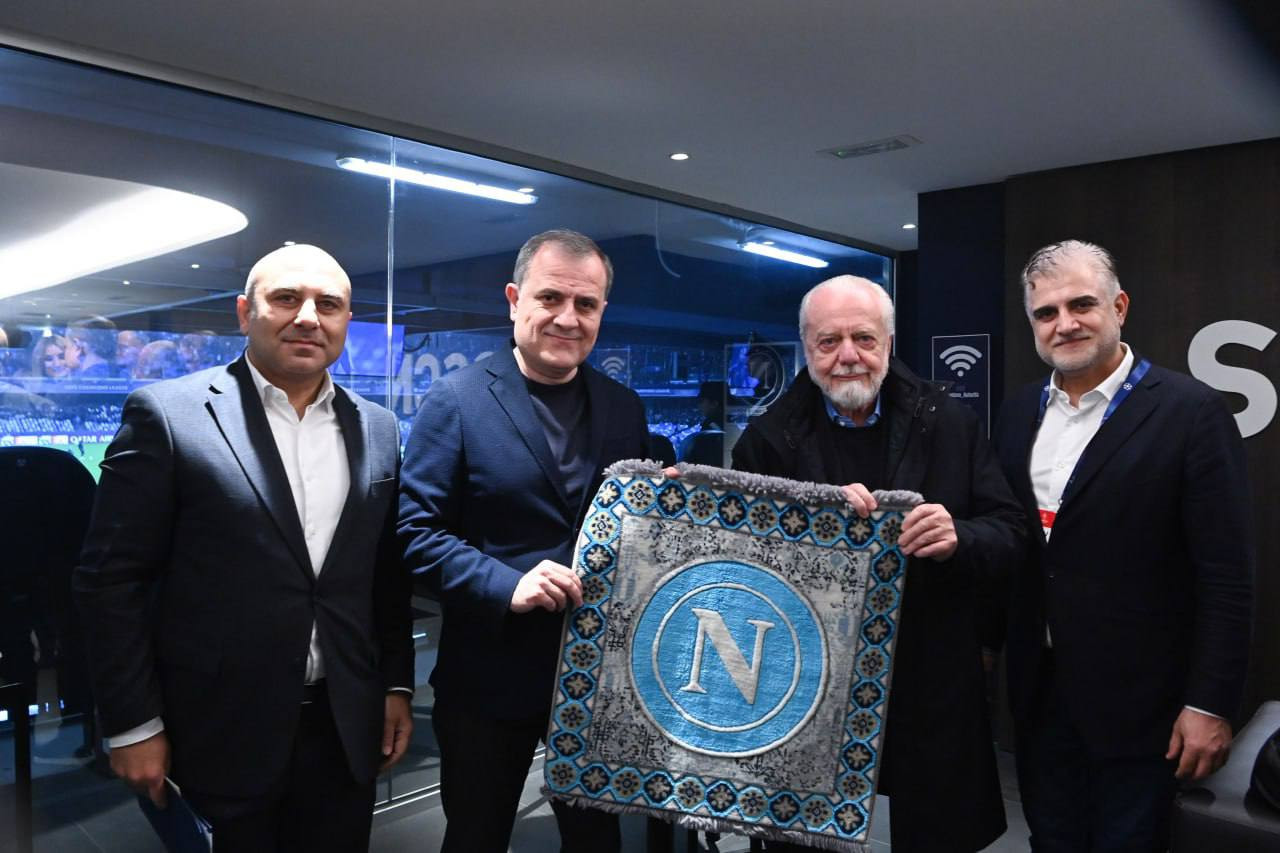 Ceyhun Bayramov “Napoli” – “Qarabağ” oyununu stadiondan izləyib