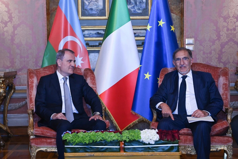 Ceyhun Bayramov İtaliya Senatının Prezidenti ilə görüşüb
