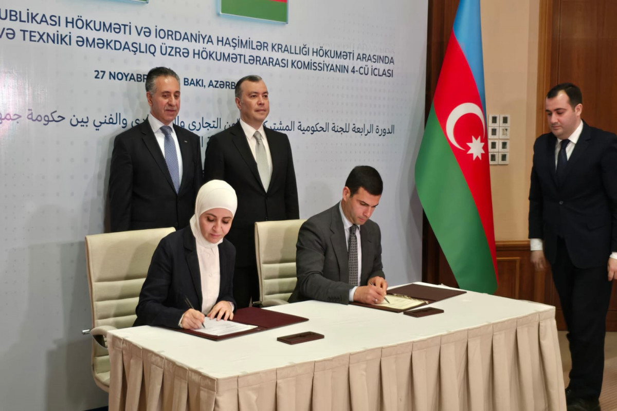 Azərbaycan ilə İordaniya arasında sənəd imzalandı