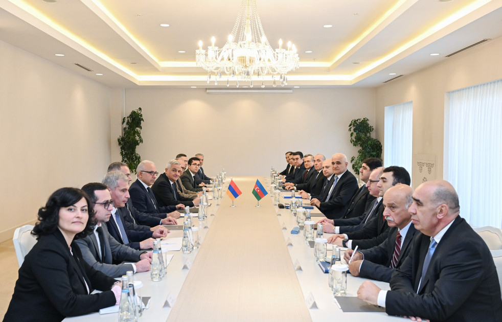 Şahin Mustafayev ilə Mher Qriqoryan Qəbələdə sərhədlərin delimitasiyası və təhlükəsizliyini müzakirə edib