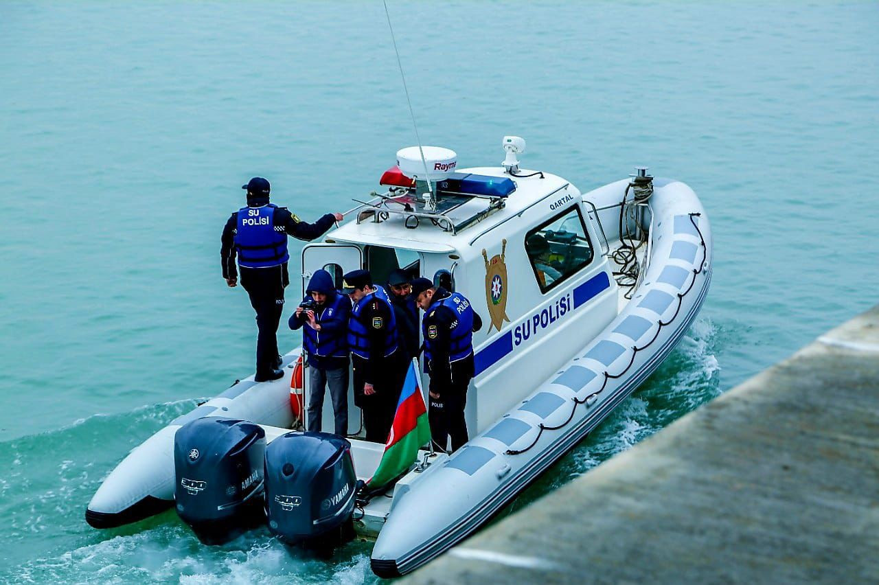 Su polisi tərəfindən Xəzər dənizində brakonyerlik edən şəxs saxlanılıb