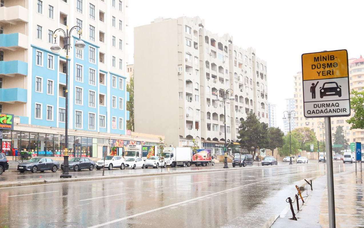 Bakıda Zərifə Əliyeva küçəsində yeni minib-düşmə yeri istifadəyə verilib