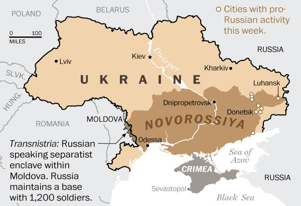 Putin Ukraynadan təkcə Donbası deyil, “Novorossiya”nı da tələb edir