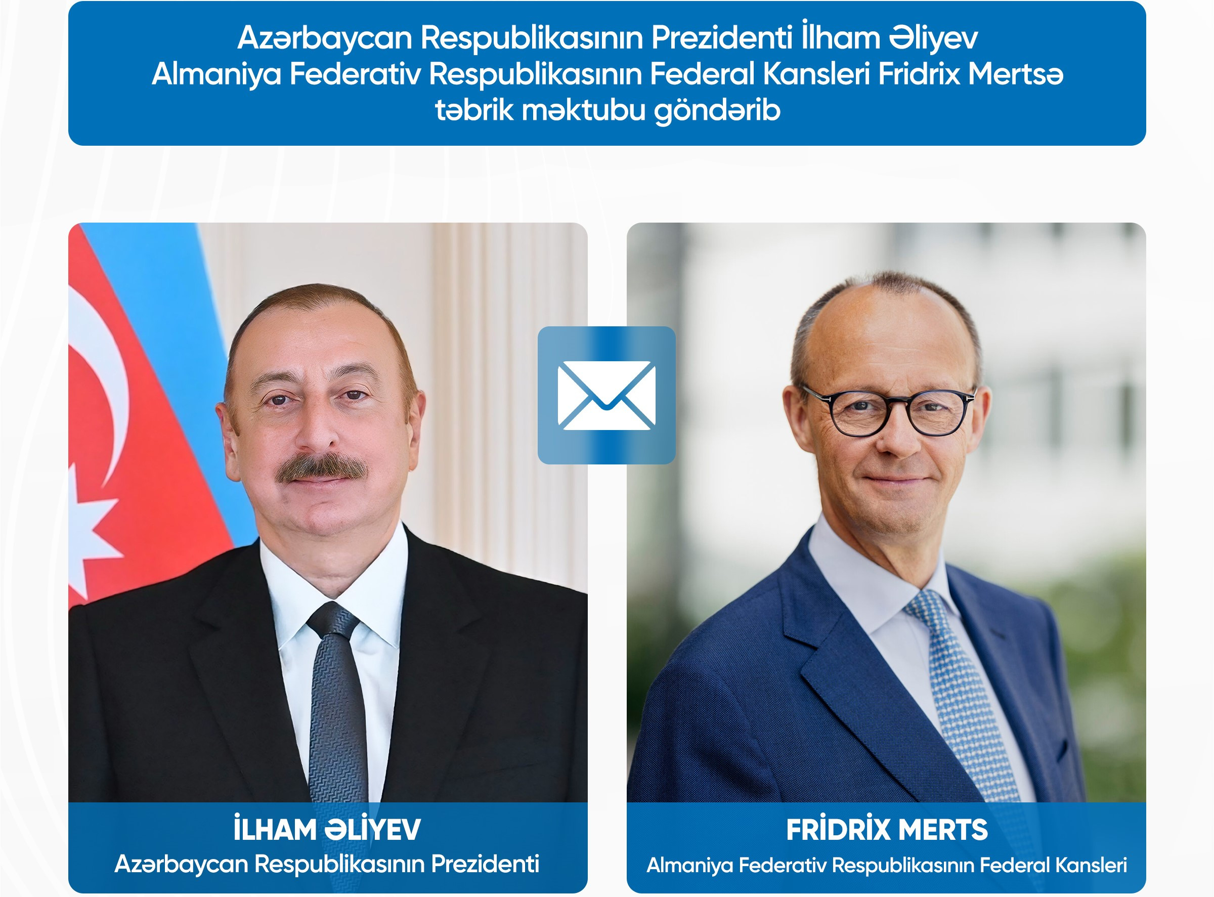 Fridrix Merts və İlham Əliyev bir-birini qarşılıqlı səfərə dəvət ediblər